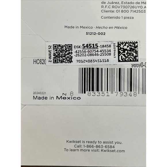 Kwikset Home Connect 620 SmartKey Keypad Zwave Smart Lock Venetian Bronze Ring - Picture 16 of 16